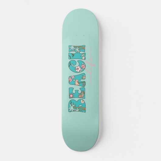 Strandleven Tropisch ontwerp Persoonlijk Skateboard (Voorkant)