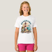 strandleven | Tropisch strand en vuurtoren T-shirt (Voorkant volledig)