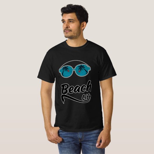 Strandleven zomer t-shirt (Voorkant volledig)