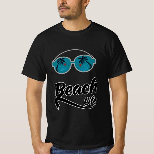 Strandleven zomer t-shirt (Voorkant)