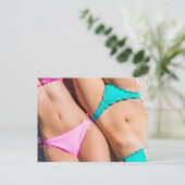 strandlichaam briefkaart (Staand voorkant)