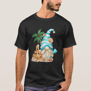 Strandliefhebber Met Slippers En Zandkasteel Grapp T-shirt