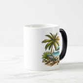 Strandliefhebber Morphing Magische Mok (Voorkant rechts)