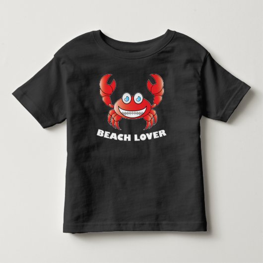 Strandliefhebber - Peuter fijne jersey T-shirt (Voorkant)