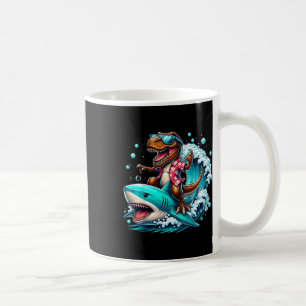 Strandliefhebber T-rex Dinosaurus Ridder Haai Surf Koffiemok