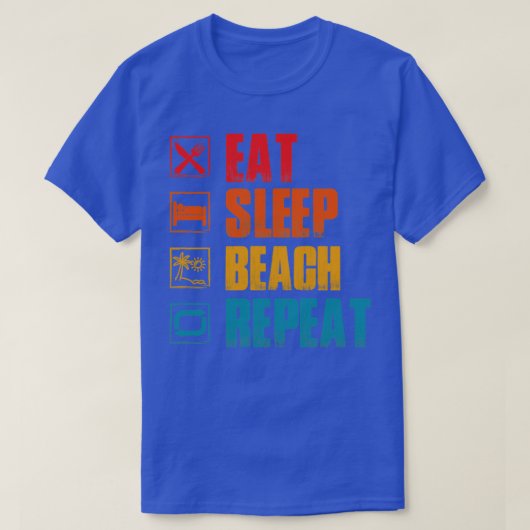 strandliefhebber t-shirt (Design voorkant)