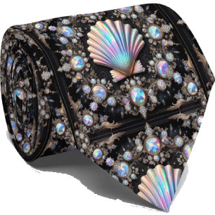 Strandliefhebbersstrik Opal Diamant Schelp Patro Stropdas