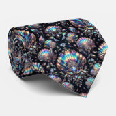 Strandliefhebbersstrik | Opal Diamant Zeeschelp Pa Stropdas (Opgerold)