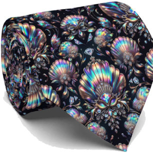 Strandliefhebbersstrik Opal Diamant Zeeschelp Pa Stropdas