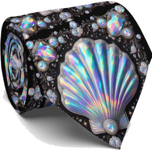 Strandliefhebbersstrik Opal Diamant Zeeschelp Pa Stropdas