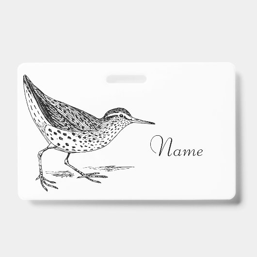 Strandloper Kustvogel Thunder_Cove  Badge (Voorzijde)