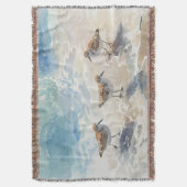 Strandlopers Beach Art Deken (Voorkant Verticaal)