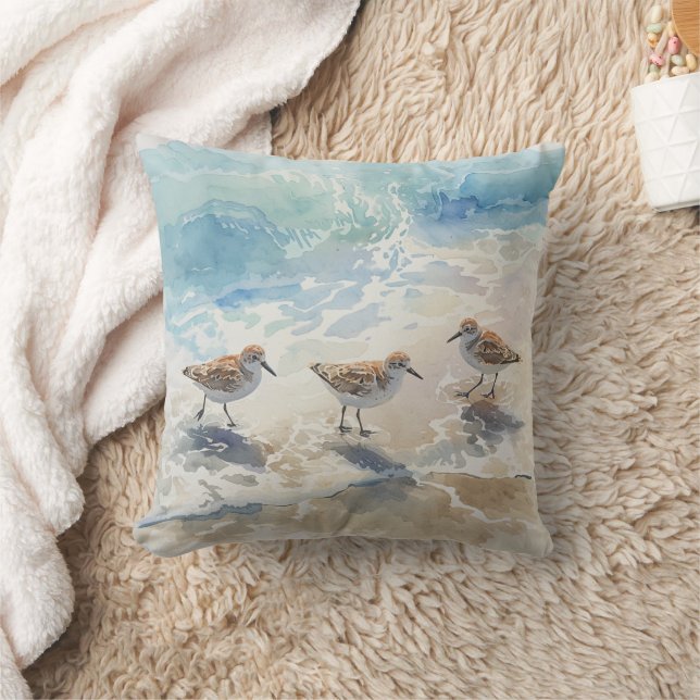 Strandlopers Beach Art Kussen (Deken)