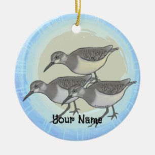 Strandlopers Keramisch Ornament