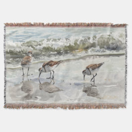 Strandlopers Strand Kunst Aquarellen Deken