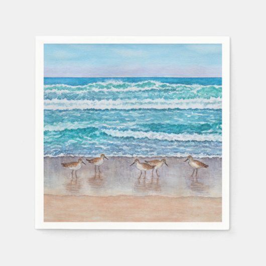 Strandlopers van Monterey Bay Servet (Voorkant)