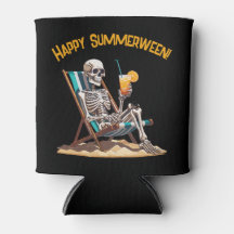 Strandloungen Skeleton Halloween