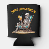 Strandloungen Skeleton Halloween Blikjeskoeler (Achterkant)