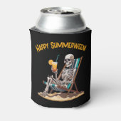 Strandloungen Skeleton Halloween Blikjeskoeler (Blikje Achterkant)