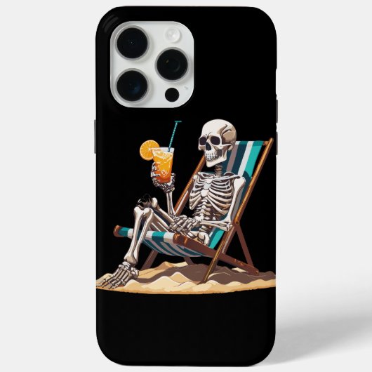 Strandloungen Skeleton Halloween Case-Mate iPhone Case (Achterkant)