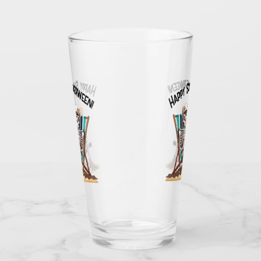Strandloungen Skeleton Halloween Glas (Rechts)