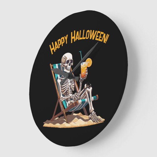 Strandloungen Skeleton Halloween Grote Klok (Hoek)