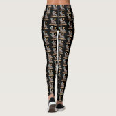 Strandloungen Skeleton Halloween Leggings (Achterkant)