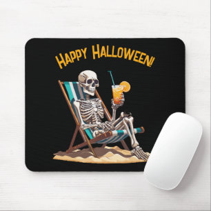 Strandloungen Skeleton Halloween Muismat