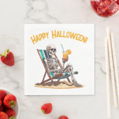 Strandloungen Skeleton Halloween Servet (Insitu)