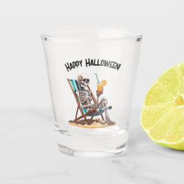 Strandloungen Skeleton Halloween Shot Glas