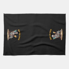 Strandloungen Skeleton Halloween Theedoek