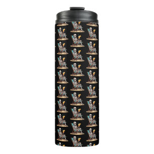Strandloungen Skeleton Halloween Thermosbeker