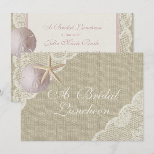  strandlunch kaart (Voorkant / Achterkant)