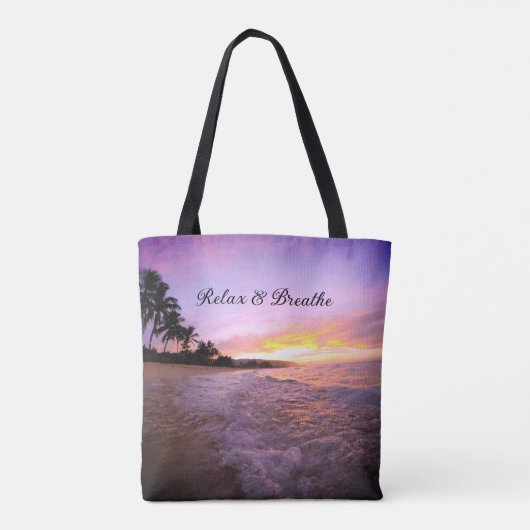 Strandmeditatie Tote Bag (Achterkant)