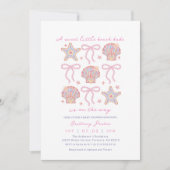 Strandmeisje Kustmeisje Baby Shower Kaart (Voorkant)