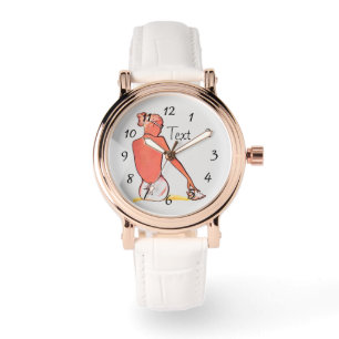 strandmeisje met zeeschelp zomerse elegantie horloge