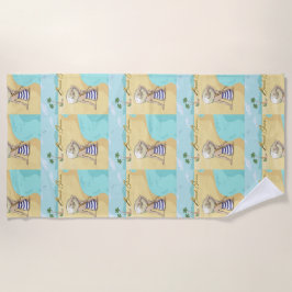 strandmeisje strandlaken