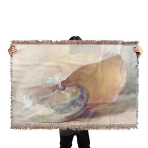 Strandminimalistisch Beige Seashell  Deken