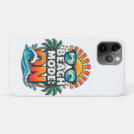 Strandmodus: klaar Case-Mate iPhone case (Achterkant (horizontaal))