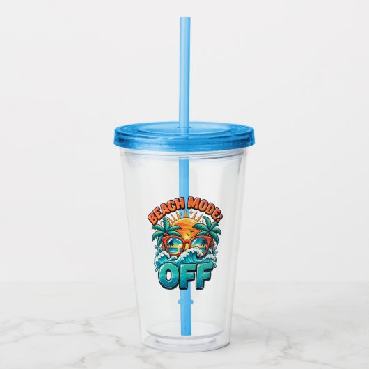 Strandmodus : Uit Acryl Drinkbeker (Voorkant)