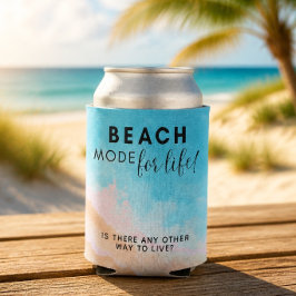 Strandmodus voor het Leven - Personaliseer Je Blik Blikjeskoeler