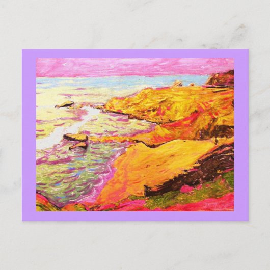 strandmuziek briefkaart (Voorkant)