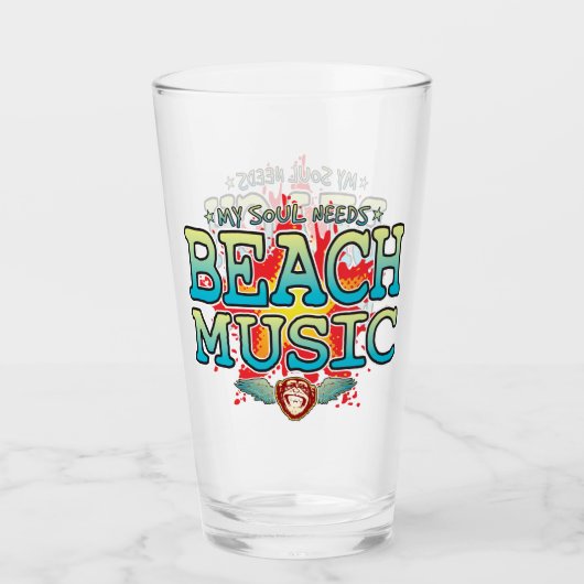 Strandmuziek Soul Glass Tumbler (Voorkant)