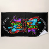 strandmuziek strandlaken (Voorkant)