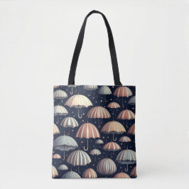 Strandnachten in de regen tote bag