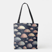 Strandnachten in de regen tote bag (Achterkant)