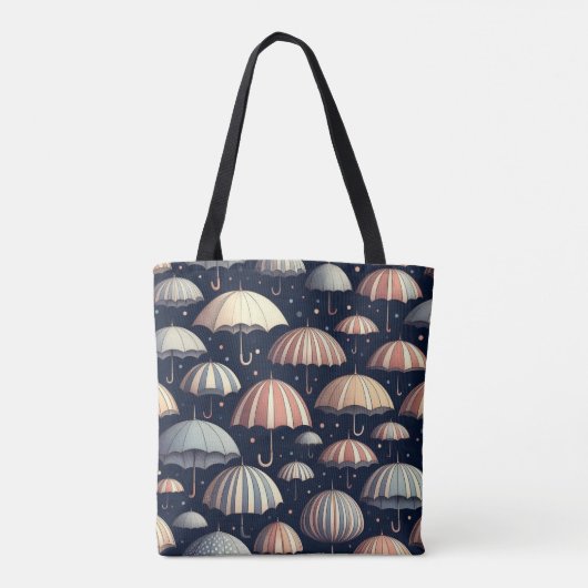 Strandnachten in de regen tote bag (Achterkant)