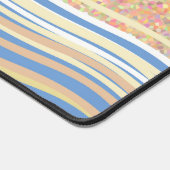 Strandontwerp zand en zee bureaumat (Hoek)