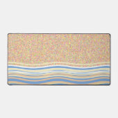 Strandontwerp zand en zee bureaumat (Voorkant)