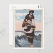  strandpaar briefkaart (Voorkant / Achterkant)